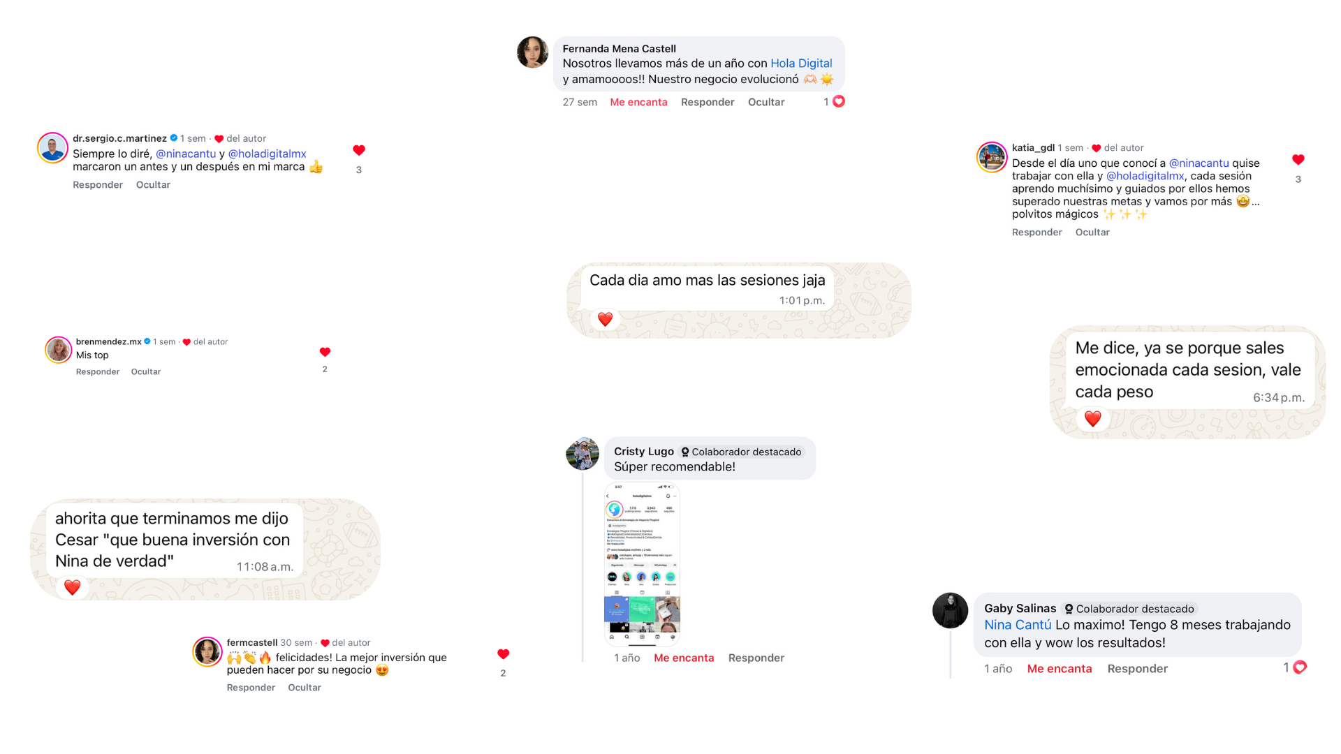 Comentarios de clientes Hola Digital